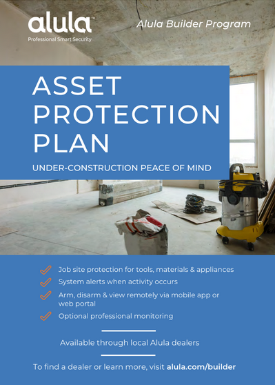 Alula Builder Asset Protection Plan cover