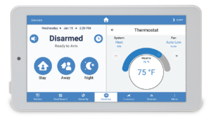 Slimline Touchpad Pro - Disarmed - Thermostat